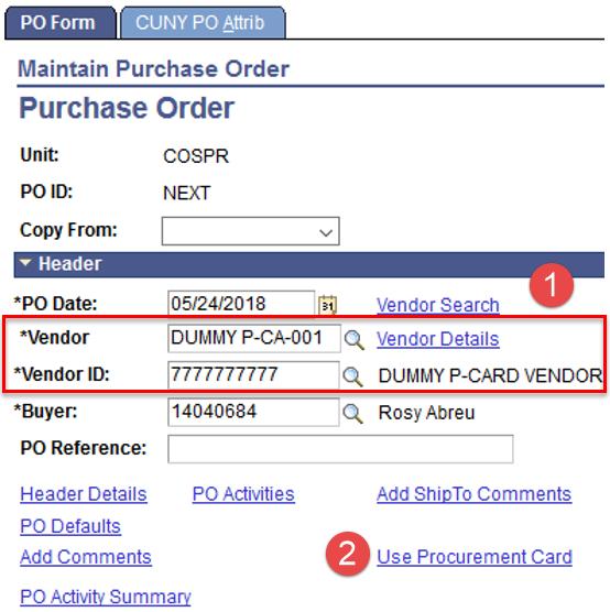 Process for Purchasing Held P-Cards Purchasing Held P-Cards can be used by Procurement to address requisitions that are more effectively sourced by the use of a P-Card for purchases where the vendor