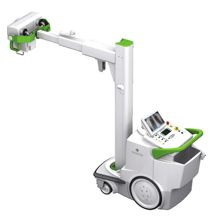 Mobile CuattroDR s mobile digital radiography solutions offer a portable, compact, and lightweight design that is ideal for mobile