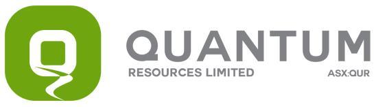 QUANTUM RESOURCES LIMITED (ASX: QUR) 8 June 2017 ASX and Media Release High Purity Alumina Acquisition and New Energy Metals focus Highlights Quantum Resources to enter the High Purity Alumina (HPA)