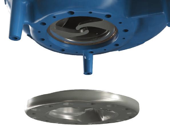 The slicing mechanism is designed to reduce solid size small enough to prevent clogging of the pump and downstream check valve, but large enough to be trapped at headwork screens at waste water