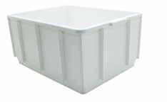 308mm 48 units 1410 gms Durable and moulded from polypropylene making it stronger Storage
