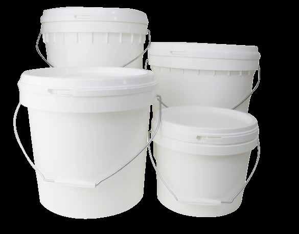 lids for larger quantities ISO 9001 ertified 2008 Okka Products Guarantee - consistency in quality & service Australian made Okka Pails Suitable For: Distributed by R.J. ox - www.rjcox.