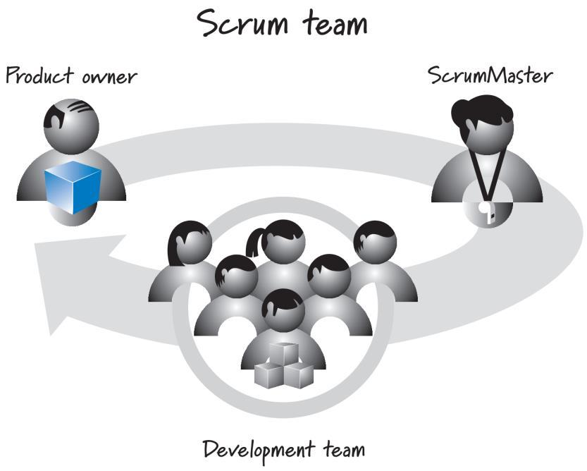 Scrum Practices: Scrum Team Roles 1. Product Owner: Responsible for what will be developed and in what order. [Rubin 2012] 2.
