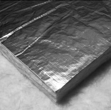 property requirements of ASTM C665, Type III, Class B and C. 75 150 III, IV, V EcoTouch Foil faced Insulation will burn and must not be left exposed.