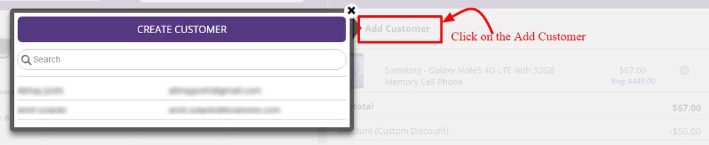2.5. Pull up customer data & record new info Choose an existing or add a