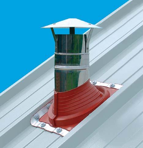 4 Pipe Flashing Systems for metal roofs Pipe Flashing Systems For metal roofs V-SEAL pipe flashings provide a flexible, durable, weatherproof seal where penetrations pass through the metal, plastic