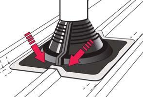 Cut rubber cone to size along marked measurement lines using sharp pair of scissors or knife.