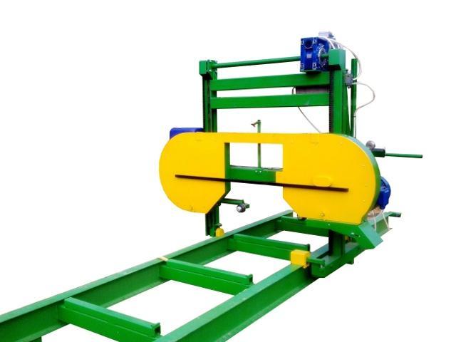WOODWORKING EQUIPMENT Horizontal band sawmill HBS-3 Horizontal band sawmill HBS-3 is designed for longitudinal sawing of logs on the edged and unedged timber.