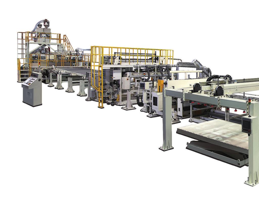 Sheet Manufacturing Machine The sheet producing machine is consist of single layer machine or multi