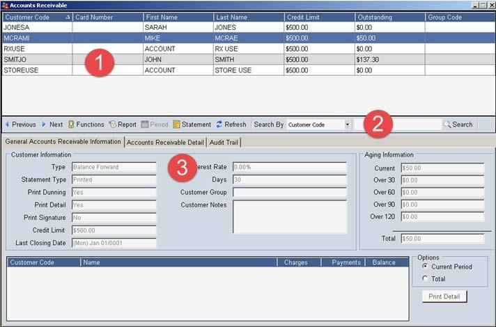 MODULE 2: Accounts Receivable The Accounts Receivable program is where you will view and manage all your customer account activity, including: Viewing and posting account transactions Printing