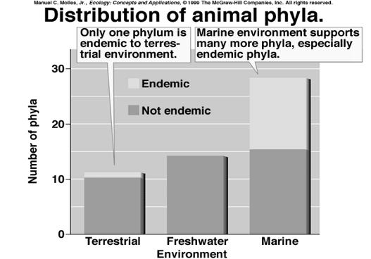 Comparison of Terrestrial and Marine Communities A.
