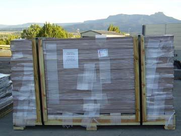 Section C: Packing, Material Handling and Installation Packaging: EAS M-90 Panels are packaged and shipped flat on a wooden pallet.