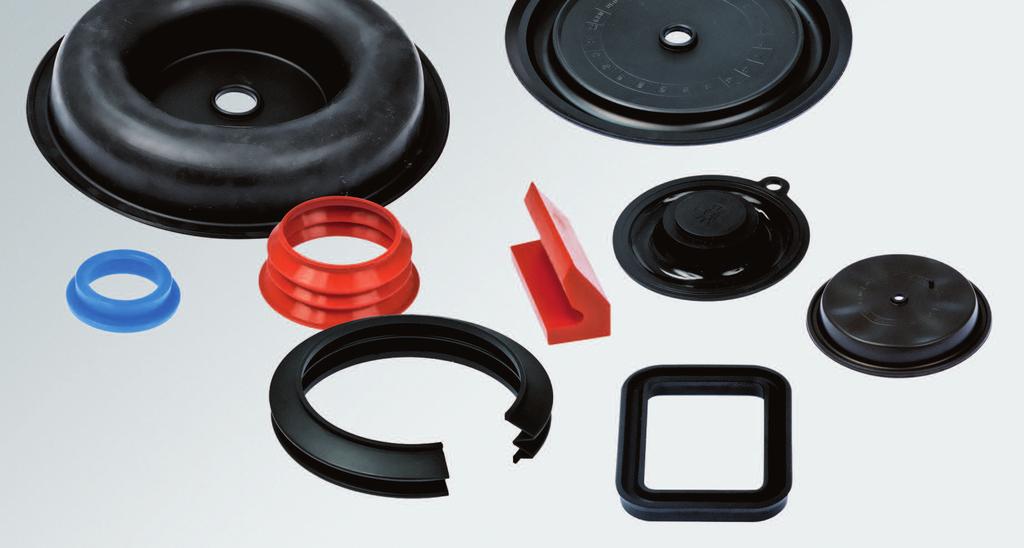 Rubber Parts and Membranes We develop and manufacture molded rubber parts and membranes out of all known rubbery materials.