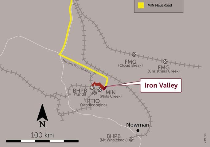 2013 Mine Gate Sale Key Terms: IOH remains owner of Iron Valley Tenement MIN to develop and operate mine at MIN cost MIN to purchase a