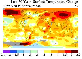 GLOBAL TEMPERATURES INCREASING Source: NASA GISS Oceans, rivers, and lakes are warming along