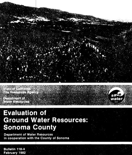salinity/brackish groundwater in southern Sonoma