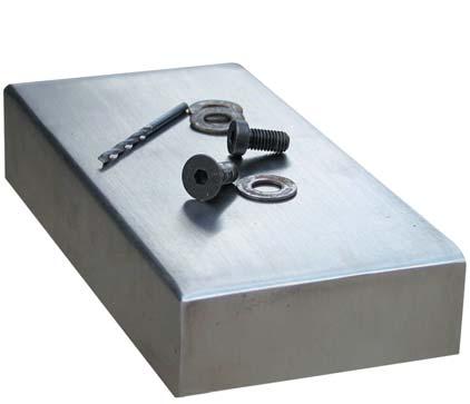 Rare earth magnets are fully protected by stainless steel cladding, allowing use in wet environments.