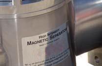 The magnetic element is designed to not affect product fl ow.