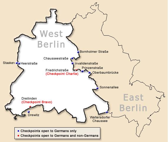 The Berlin Wall 96 miles long 45,000 sections of reinforced concrete (12 feet high; 4 feet wide) Top lined with smooth pipe
