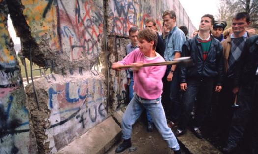 In November 1989, the Berlin Wall was torn down, and Germany