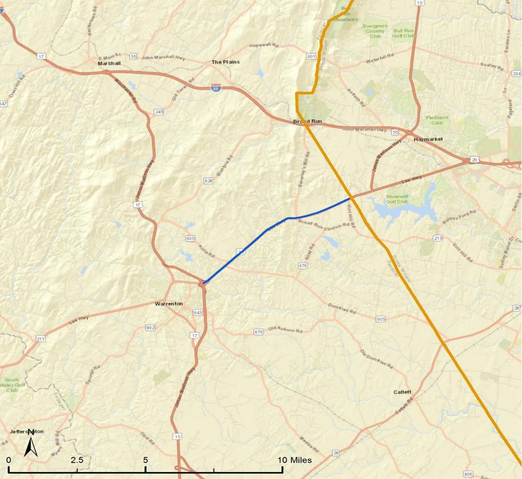 Source: Google Earth US 29/US 15 NB toward Vint Hill Road US 29 NB Corridor