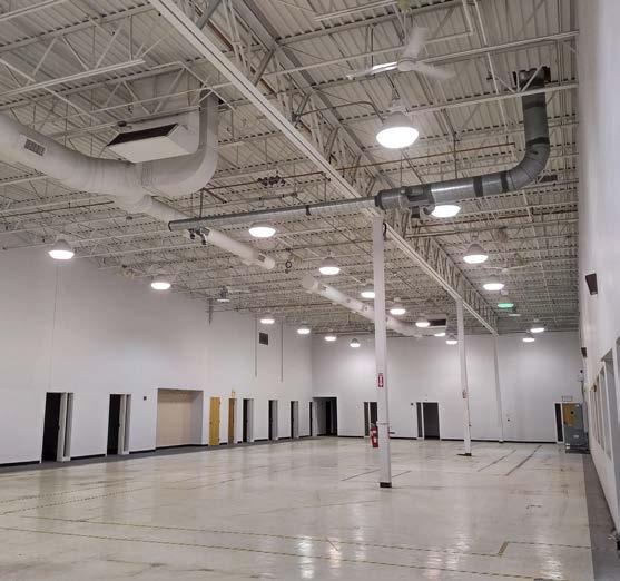 The North building is approximately 53,300 SF of fully air-conditioned manufacturing and warehouse space.
