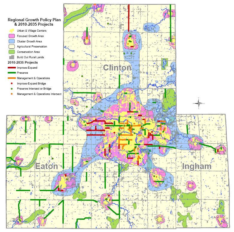 Livability and Multimodal Considerations Tri-County Regional Planning Commission (Lansing, MI) Columbia Area Transportation Study (Columbia, SC) land use and growth
