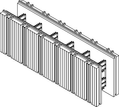 Figure 1. Advantage Insulating Concrete Forming (ICF) System standard unit 3.