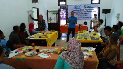 The Activities Training and Mentoring of Oil Palm Good Agriculture Practices smallholders can practice GAP and sustainable management to improve the quality