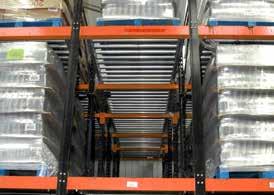 l Pallets can be stored up to 6 deep on carts or 10 deep on rollers and when a load