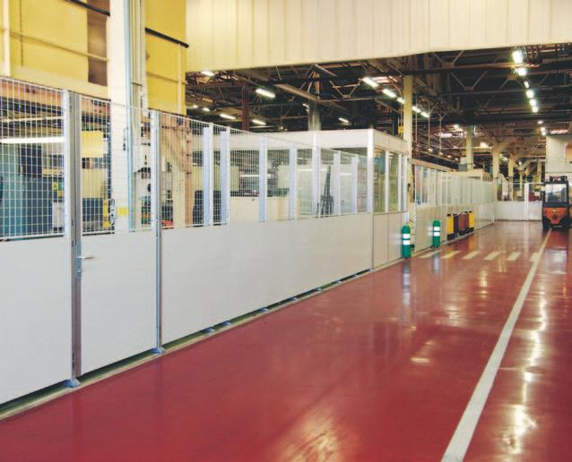 sheet metal wall system at the Renault Cléon plant in France. Axelent s plastic and sheet metal system also belongs to the FlexiStore group of products.