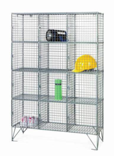 LOCKERS ECLIPSE WIRE MESH LOCKERS Providing secure storage for high value or high risk items such as electronics, small parts or pharmaceuticals Manufactured from electroplated zinc finished 2.