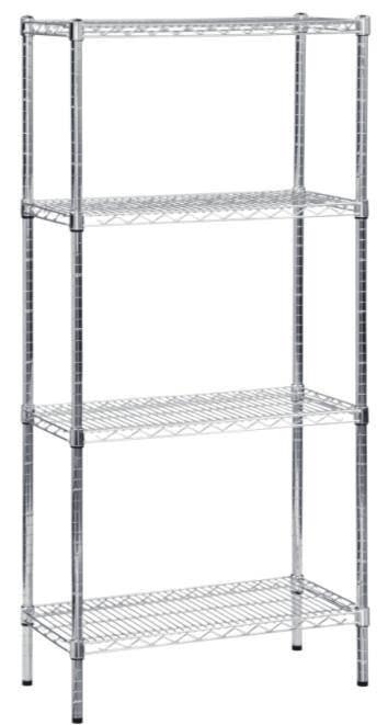 ECLIPSE CHROME WIRE HARD WEARING CHROME FINISH WITH UP TO 300KG* SHELF LOAD.
