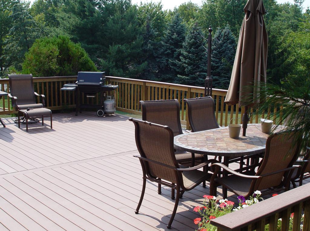 Trex is the brand that boasts the original composite It has excellent traction even when wet, so it can be used decking material is a blend of wood and plastic fibers around hot tubs, saunas, and