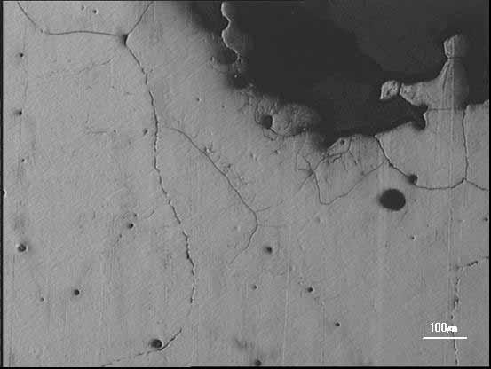 austenite grain boundaries. Fig.4.7 Micrograph of steel 6 (1.42%Al, 0.