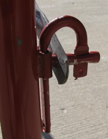 it. If using the scaffolding outdoors Insert screw jacks into the bottom of the scaffolding end frame legs and pin in place.