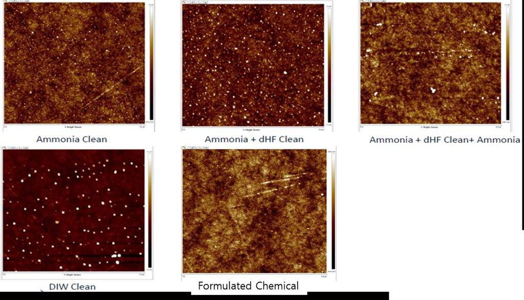 Particle Removal Image courtesy of VERSUM Formulated chemicals show the smallest number of defects.