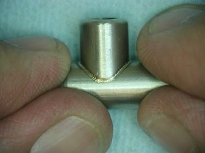 Sample of Industrial Applications: Ti alloy component in a T -joint welded both outside and inside 54 Sample of Industrial