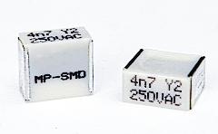 General Purpose, Pulse and DC Transient Suppression SMP253 Series Metallized Impregnated Paper, Class Y2, 250 VAC, Surface Mount Device Overview The SMP253 Series is constructed of multilayer