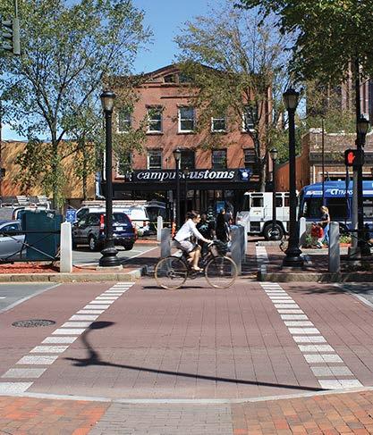 Bike & Pedestrian Design for Bikes & Pedestrians Support livable & walkable communities: o complete streets policy o context sensitive designs that respect community values.