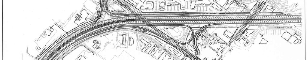 Bayfield Street Interchange A Diamond / Parclo A configuration was selected as the preferred alternative because it better addressed the operational needs of the interchange and resulted