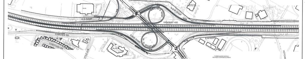 Approved Plan from the 2004 Planning & Preliminary Design Study Dunlop Street Interchange Essa Road Interchange preferred because although it carried similar impacts and costs as other