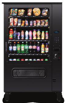 Merchandiser 27 Select Vends refrigerated foods and beverages LED lighting