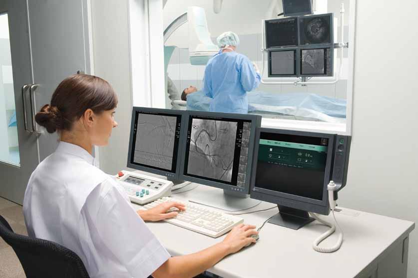 Digital Angiography Systems Dynamic Referencing The dynamic reference function enables video playback and stopping during fluoroscopy.