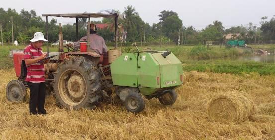 Technical, Economic and Environmental Evaluation on Mechanical Rice Straw Gathering Method 617 harvesting is now from US$60/ha to US$70/ha in Mekong delta.