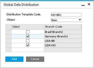Global Data Distribution Have all items and BPs from an