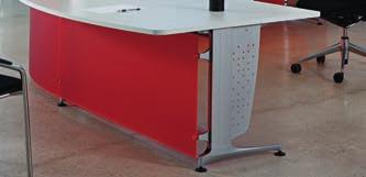 Reception counters top available in maple or MFC and blue or glass.
