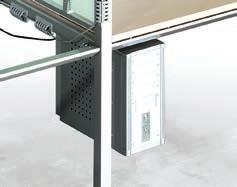 Some Vital complements could be: suspended pedestals, CPU holders, screens,