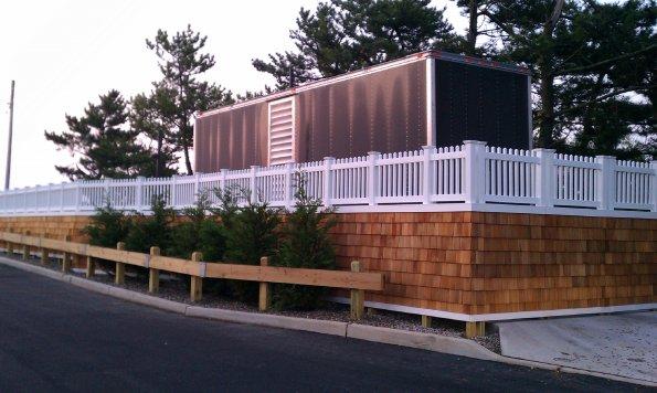 Sea Girt Pump Station has a mobile enclosure that houses critical electrical and emergency power