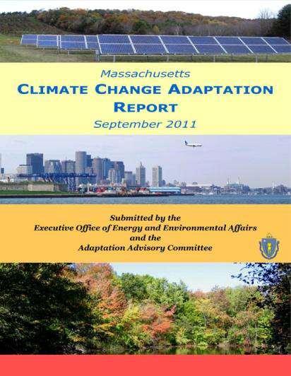 2011 Climate Change Adaptation Report MA Impacts & Vulnerabilities Sea Level Rise and Flooding (MA = 192 miles coastline & 1,519 miles of tidal shoreline) Coastal inundation and storm surges Property